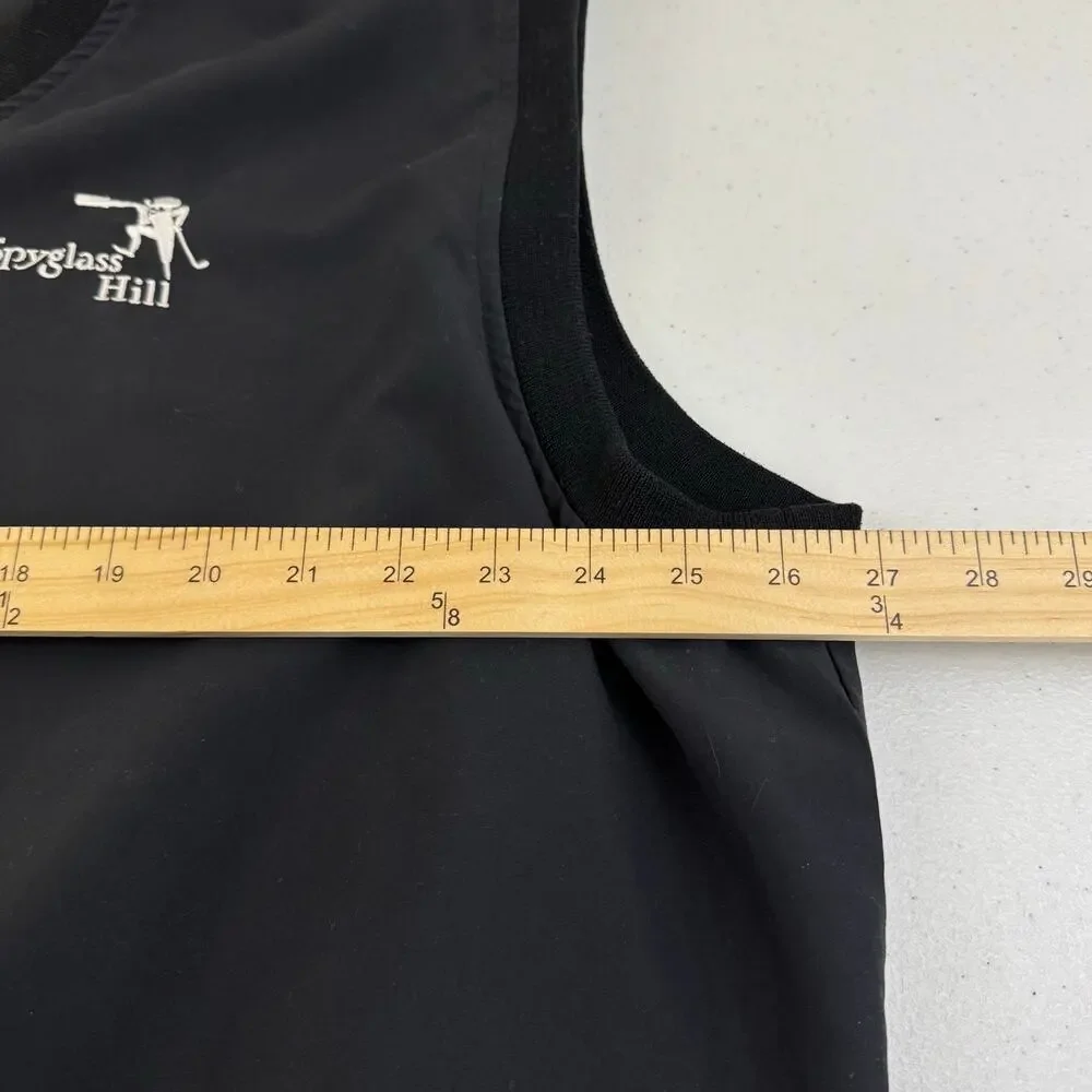 Vinatge Pebble Beach Classic Spyglass Hill Logo Golf Vest Mens Size 2XL Made USA